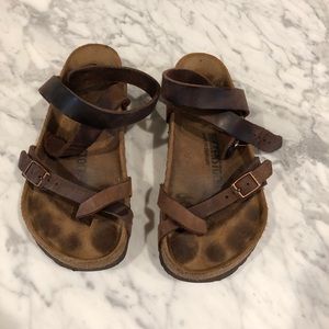 Birkenstock Yara Oiled Leather Sandals Sz 37